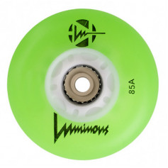 LUMINOUS LED WHEELS - GREEN - 80 mm x4