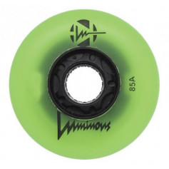 LUMINOUS LED WHEELS - GREEN GLOW - 80 mm x4