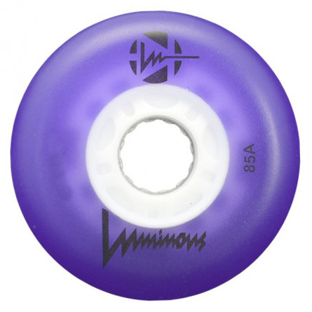 LUMINOUS LED WHEELS - PURPLE - 76 mm x4